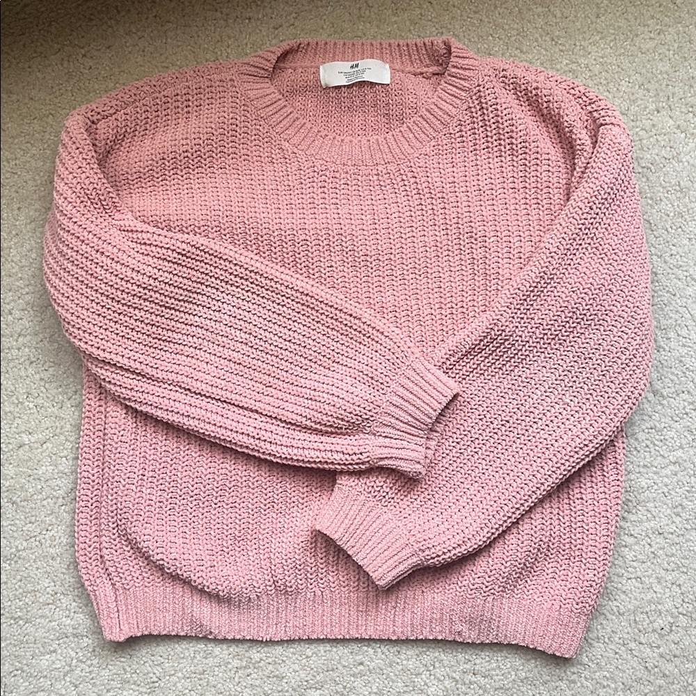 H&M Soft Pink Knit Pullover